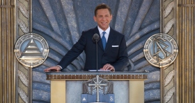 Mr. David Miscavige, Chairman of the Board of Religious Technology Center and ecclesiastical leader of the Scientology religion, dedicated the new Church of Scientology of Los Angeles on April 24, 2010, with city, county and state government officials and 6,000 Scientologists and their guests in attendance.